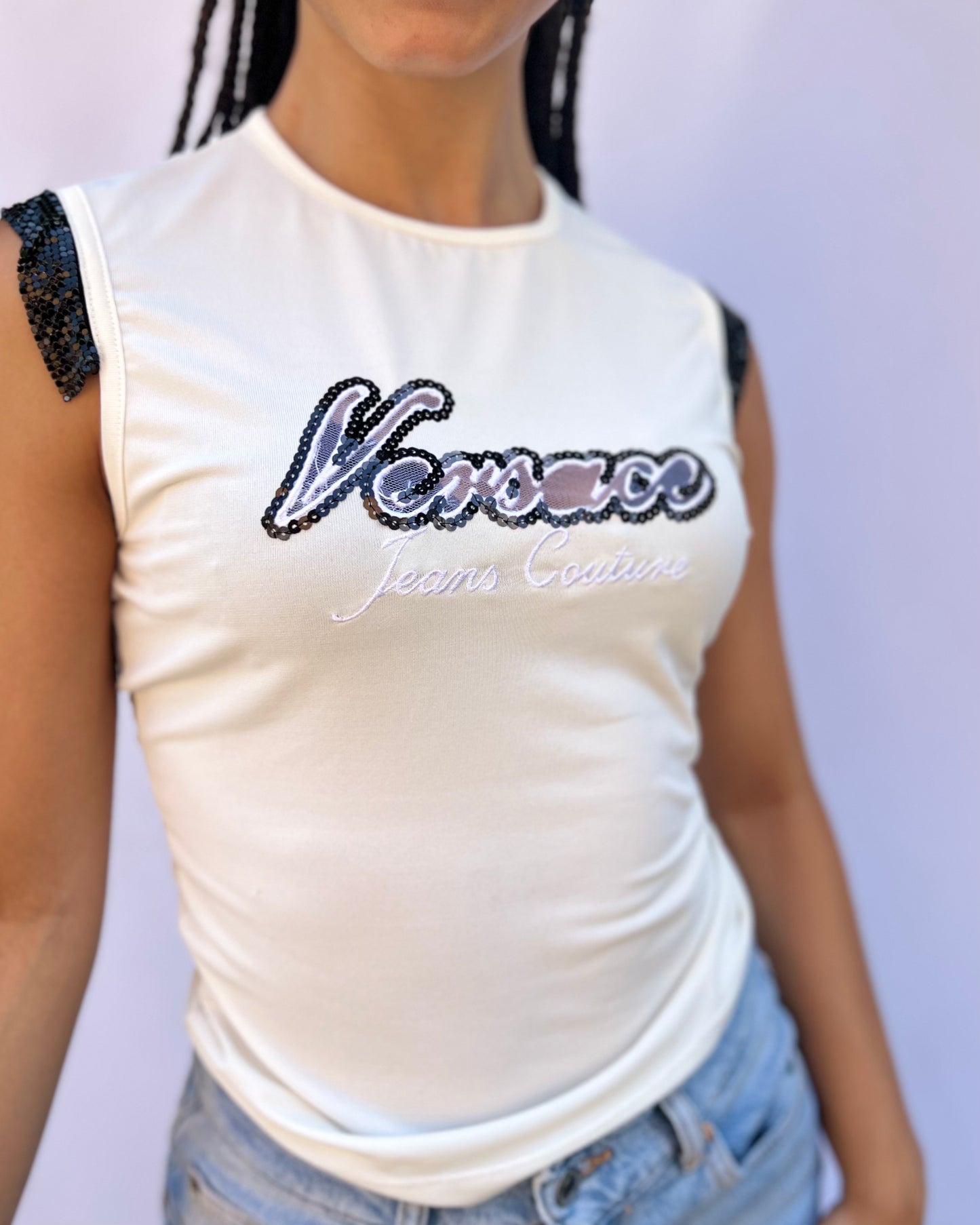 T shirt Versace logo